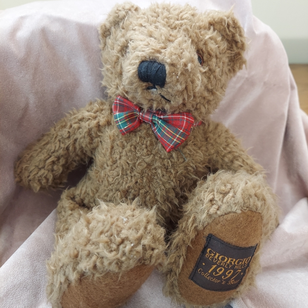 Vintage 12" Plush Brown Teddy Bear Giorgio Beverly Hills 1997 Collectors Bear